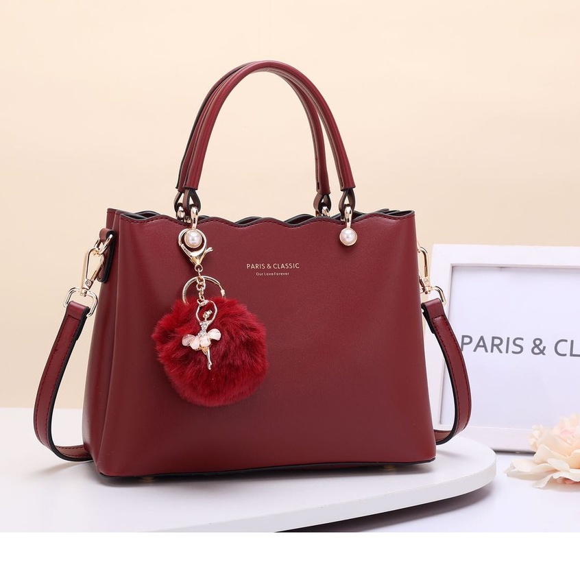 Paris Classic Tas Wanita Import Branded Original Terbaru Handbag Selempang Wanita Top Handle Bag Tas Fashion Wanita Import [PC 93315]