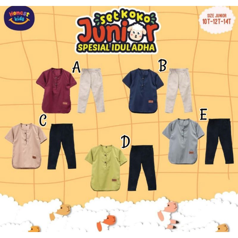 Setelan Koko anak laki laki by Honest Kids size 10 - 14T