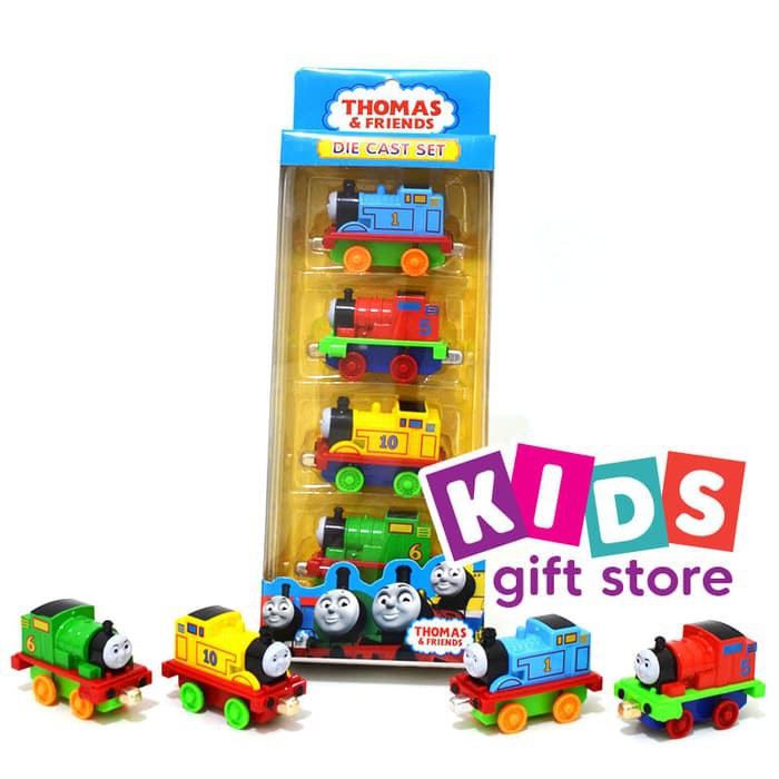 Diecast Set - Diecast Thomas And Friends - Diecast Hotwheels Thomas & Friends Diecast Set - Mainan