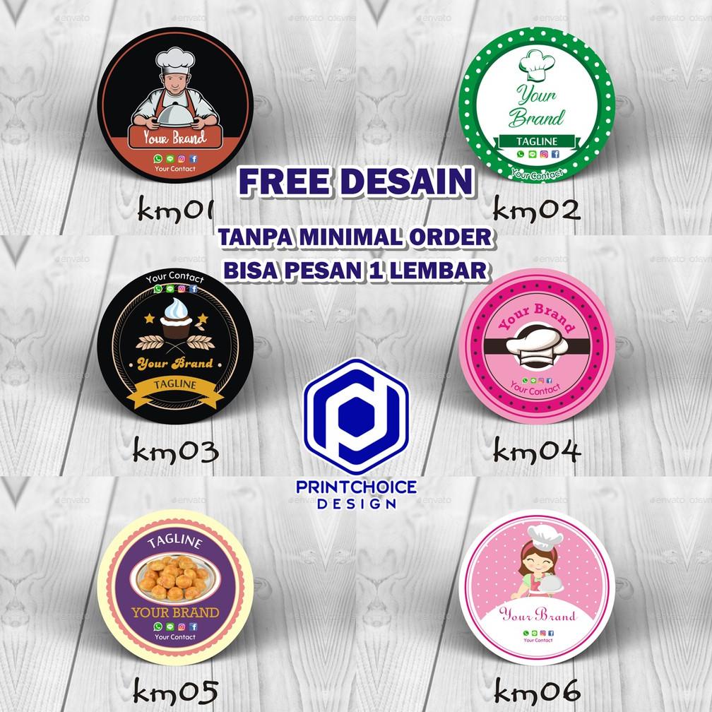 

[(BAYAR DITEMPAT) (Free design) Label Produk Makanan ukuran A3