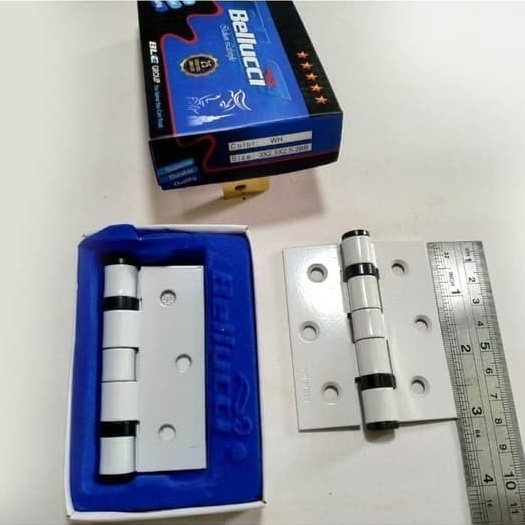 ENGSEL JENDELA 4&quot; WHITE BELLUCI SET/ENGSEL TEBAL BAGUS HIGH QUALITY/ENGSEL LEMARI/ENGSEL PINTU RUMAH/DOOR HINGE/DOOR HINGER/HINGER