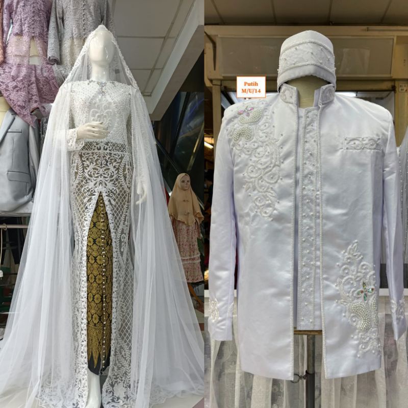 SALEEE..KEBAYA AKAD COUPLE FULL PAYET//KEBAYA AKAD COUPLE TERMURAH