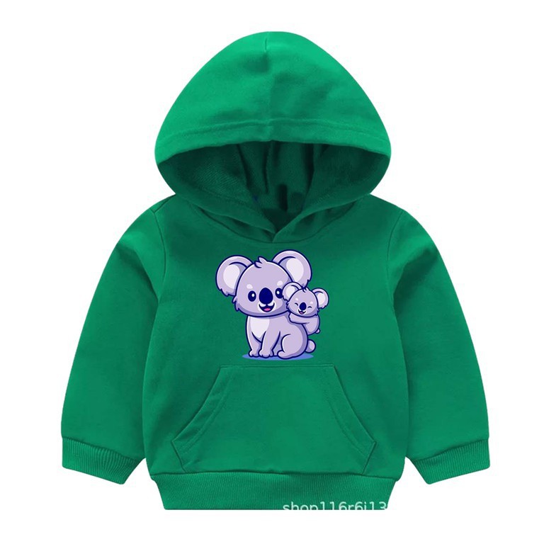 HOODIE ANAK KOALA BAHAN FLEECE UNISEX