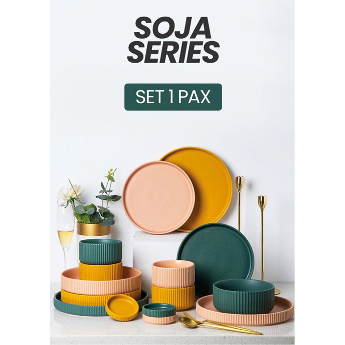 Alat Makan Piring Mangkuk Set