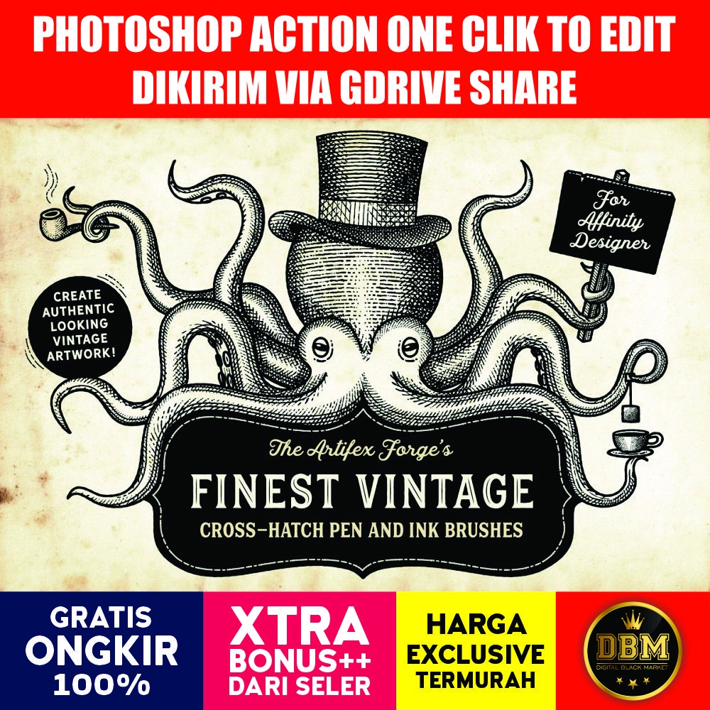 Finest Vintage Brushes - Affinity Designer