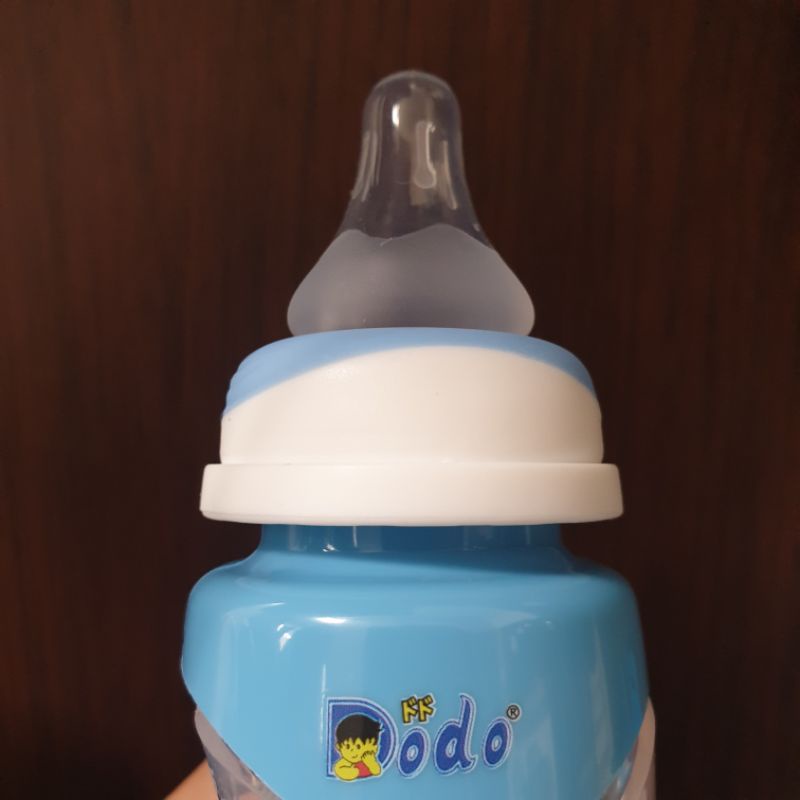 Dodo Silicone Feeding Bottle Newborn 0+ Month | Botol Susu Silikon Bayi 125ml BPA Free Wide Neck