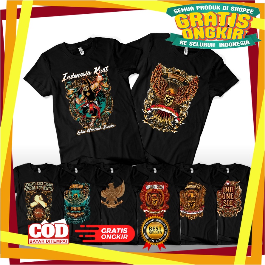 Kaos Keren Indonesia hebat / Kaos Baju Distro Indonesia Culture Budaya Republik Indonesia Indonesia 