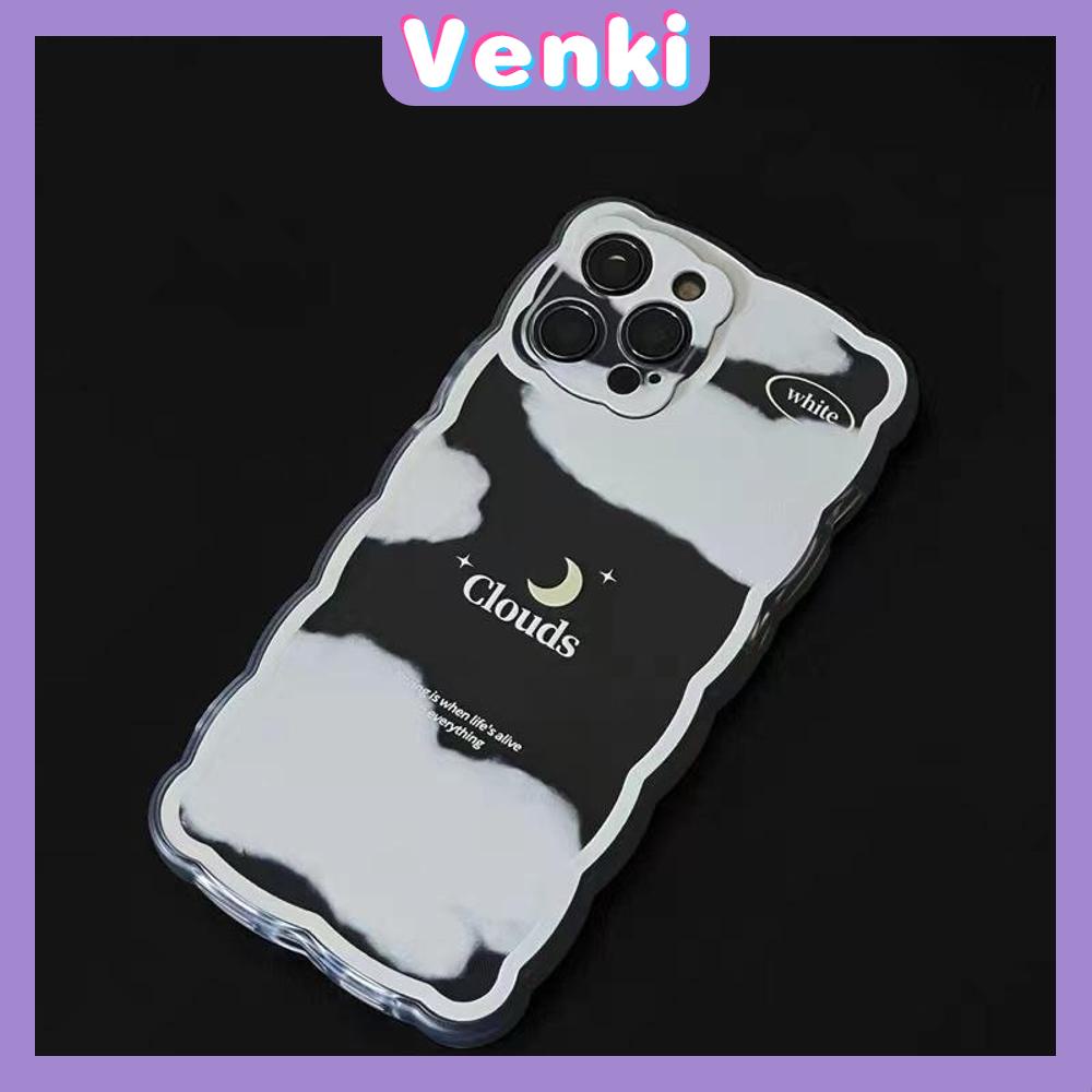 iPhone Case Silicone Soft Case TPU Clear Case Wave Non-Slip Camera Full Coverage Protection Shockproof Moon Cloud For iPhone 13 Pro Max iPhone 12 Pro Max iPhone 11 iPhone 7 Plus