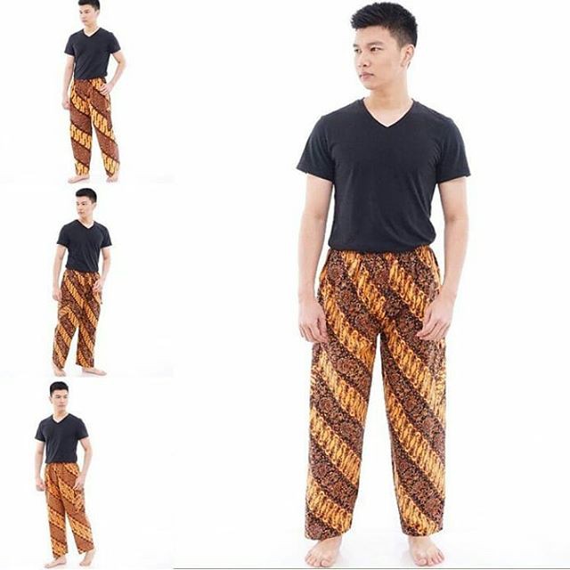 CELANA PANJANG BATIK SOGAN - TERMURAH