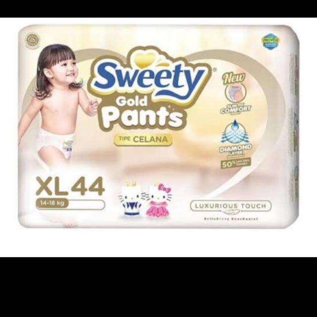 Sweety Gold Pants S 66 | M 60 | L 54 | XL 44 / XXL 36 kemasan next gen