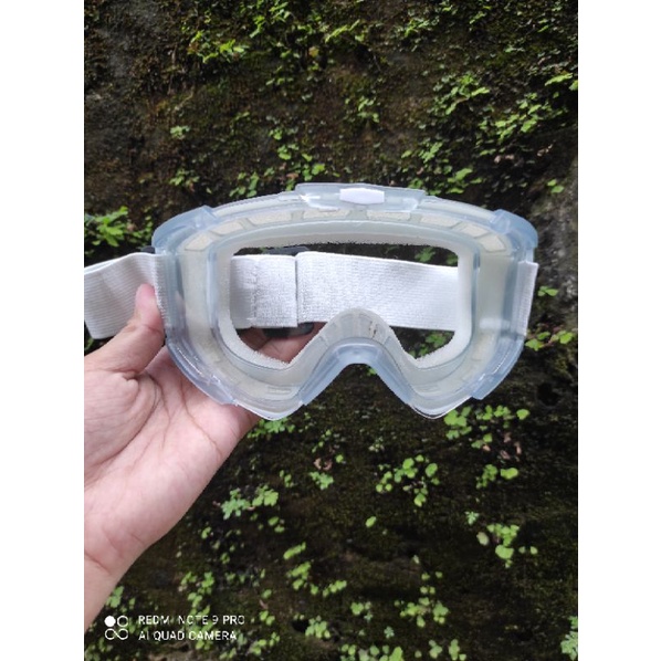 Kacamata Helm Cross Goggle Safety Inko Clear