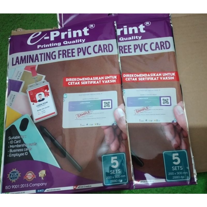 

Kertas pvc id eprint