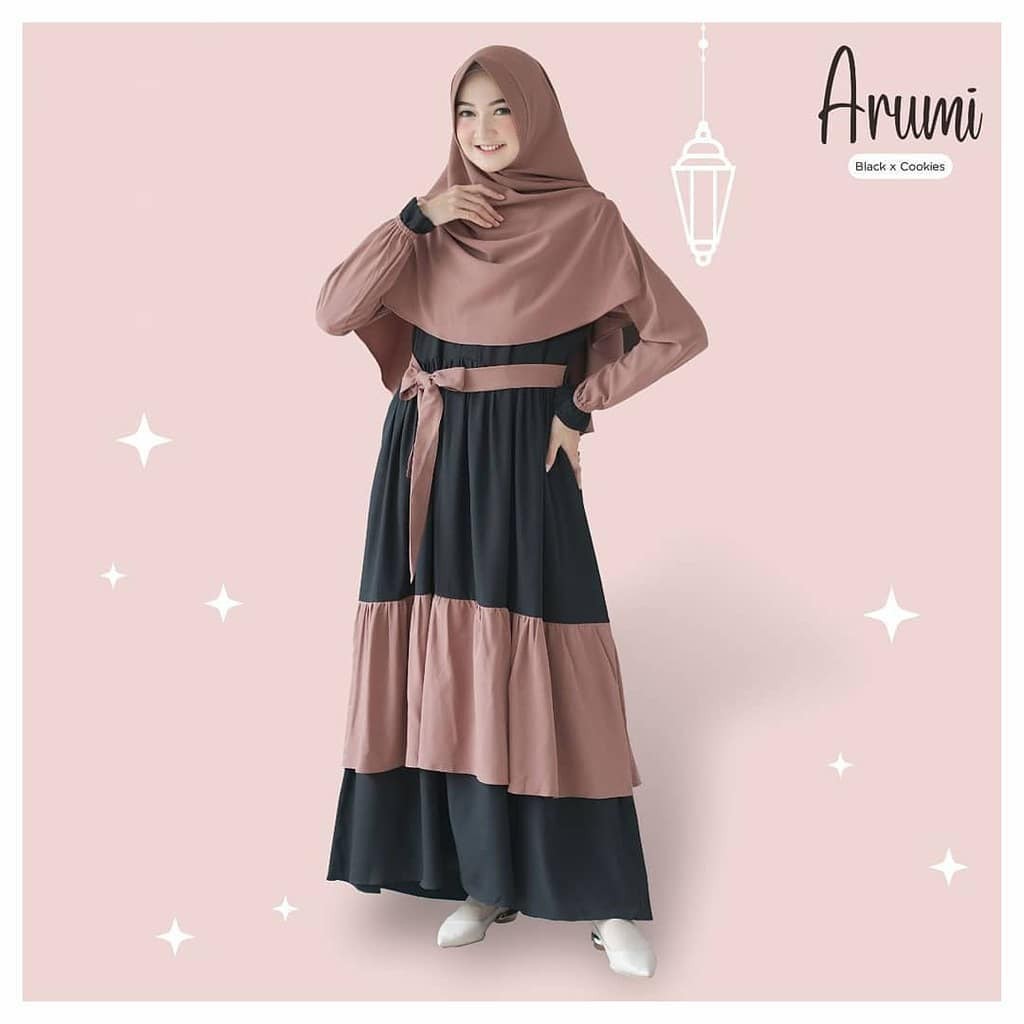 COD - Arumi Set - Moscrepe - Gamis Syari