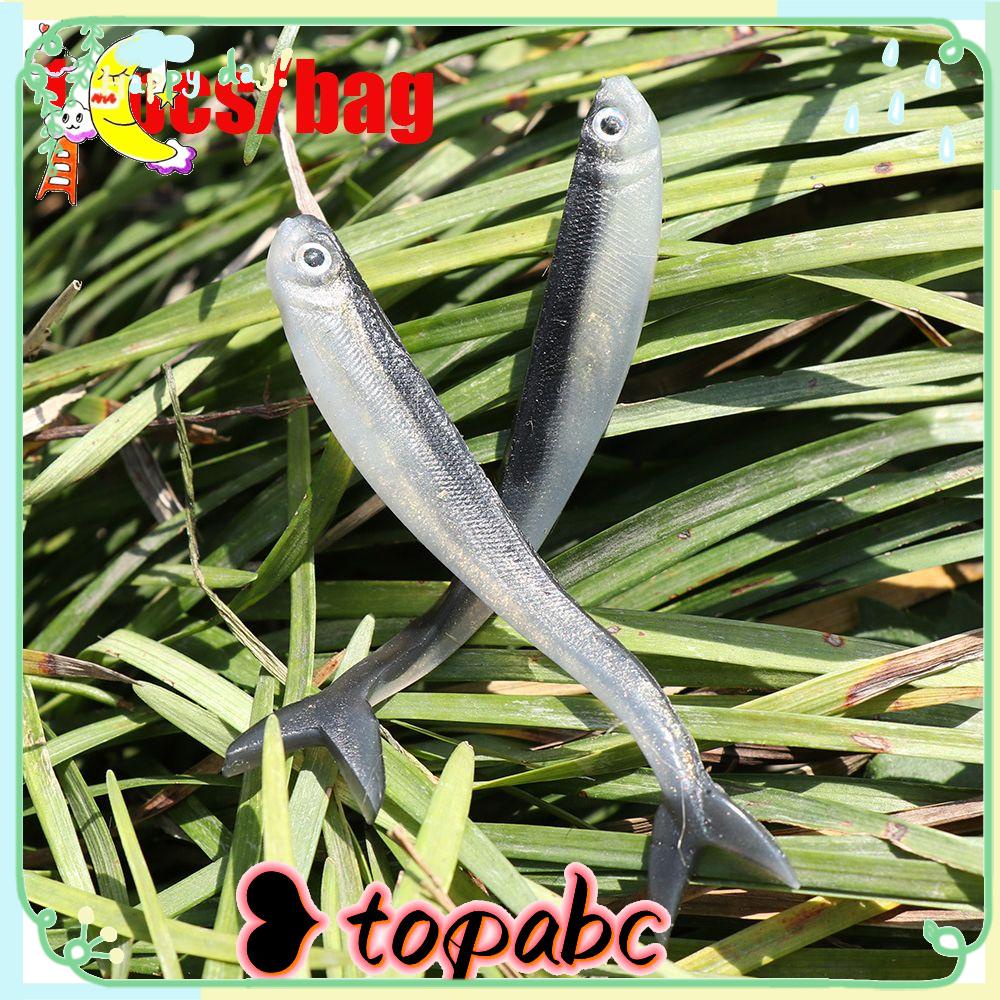 TOP 10PCS Wobblers Maggot Fishing Bait 8cm/2g Jig Head Worms Fish Lure Silver Jigging Silicone Gear Soft Shrimp