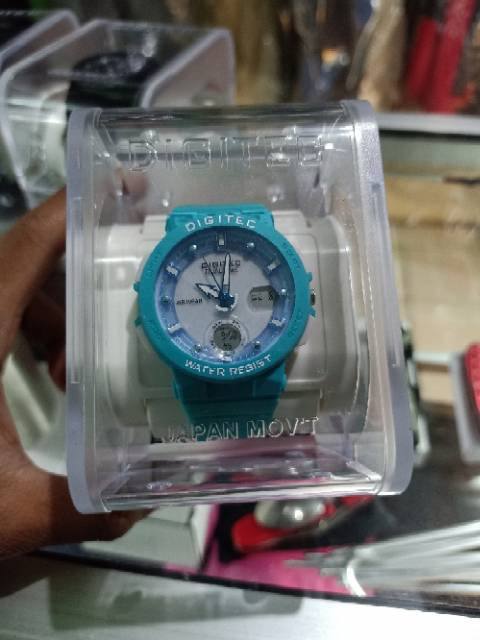 Jam tangan Digitec water resist double time series women