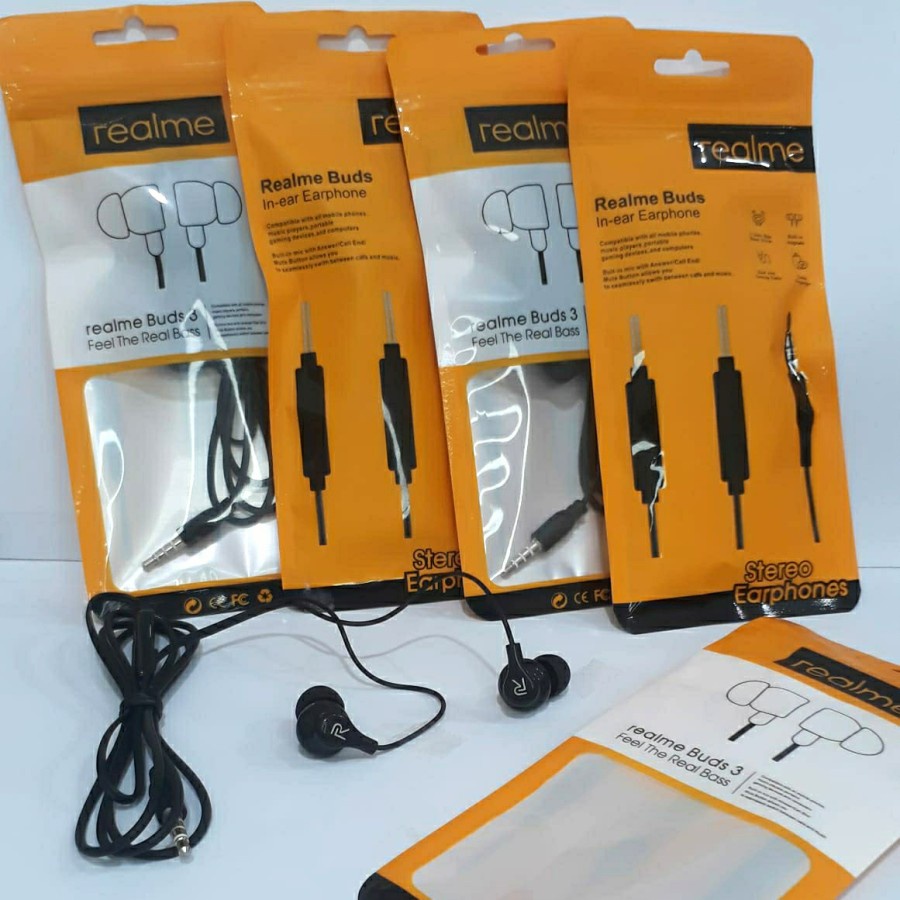 HEADSET REALME BUDS 3 - HEADSET REALME C21Y C20 - HANDSFREE REALME C25