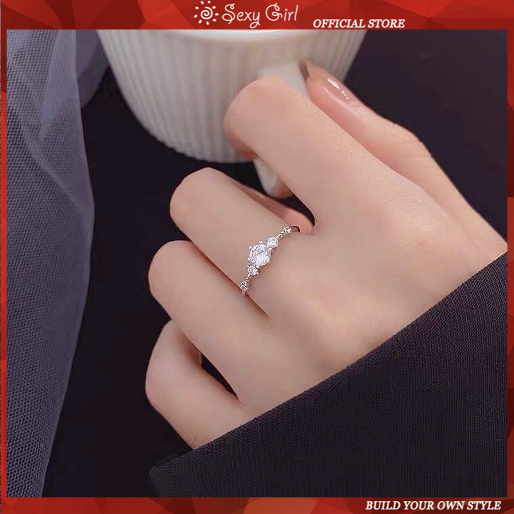 Cincin Klasik Model Terbuka Adjustable Gaya Korea Untuk Wanita