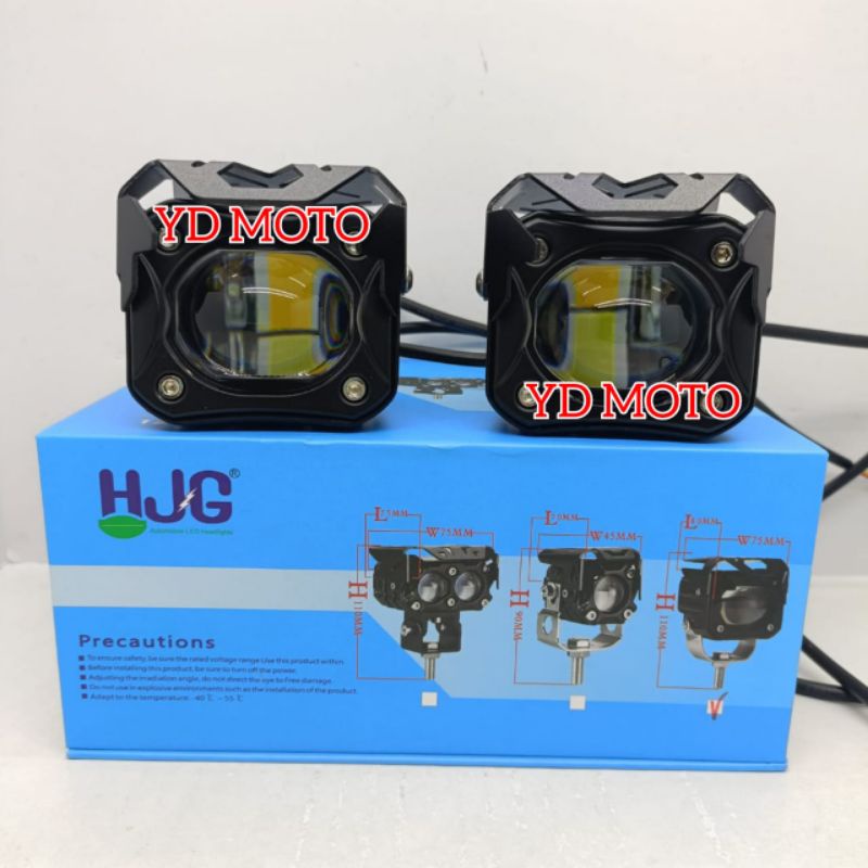 Lampu LED LASER D6K MERK HJG LAMPU TEMBAK LASER D6K 2 WARNA DOUBLE LAMPU SOROT LASER