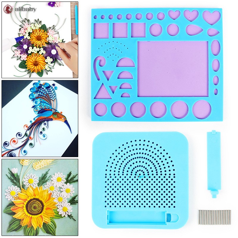 Paper Quilling Board With Pins Grid Guide For Paper Craft Winder