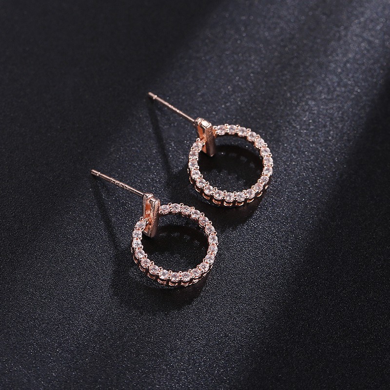 [Bayar Di Tempat] Anting Bulat Mini Geometris Untuk Wanita Fashion Import