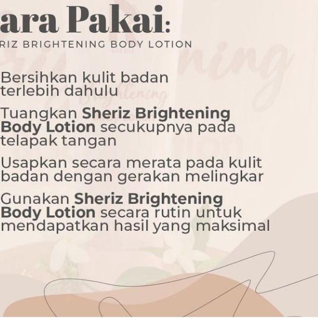 ✱ [READY] SHERIZ BRIGHTENING BODY LOTION / Sheriz Body Lotion ✽