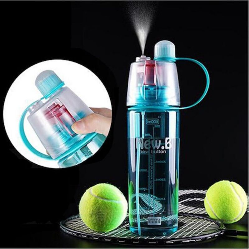 (COD)Botol Minum New B Sport Spray/Botol Minum Spray Water/Botol Olahraga Semprotan