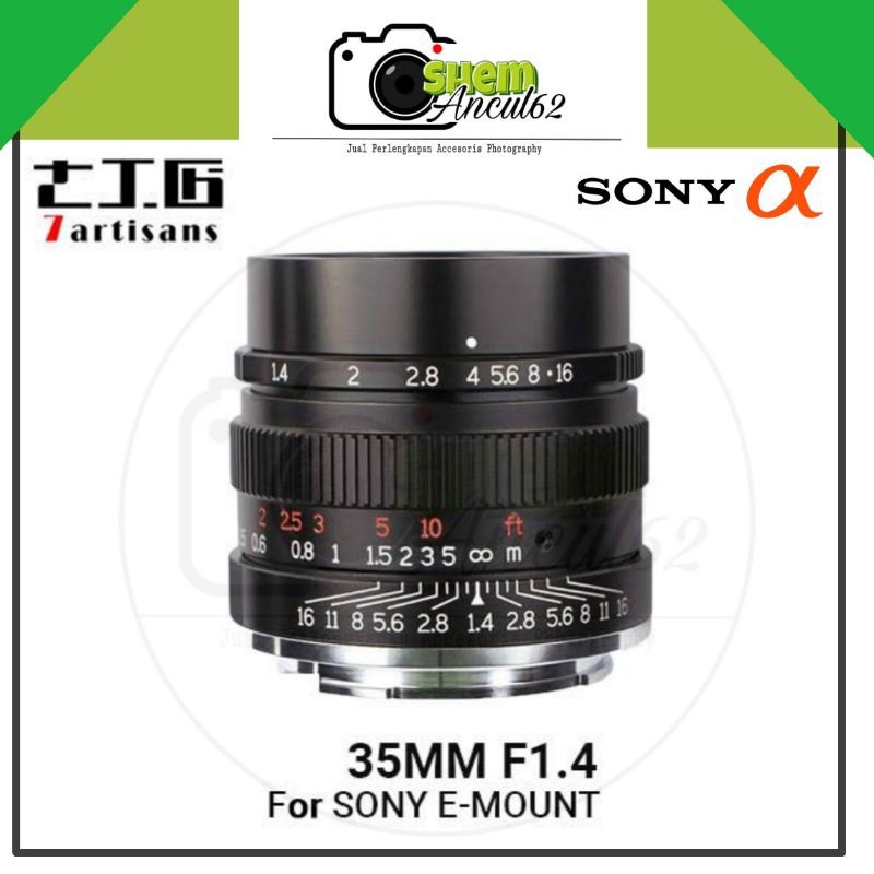 Lensa 7Artisan 7artisan 35mm F1.4 for Sony E-Mount full frame Mirolles