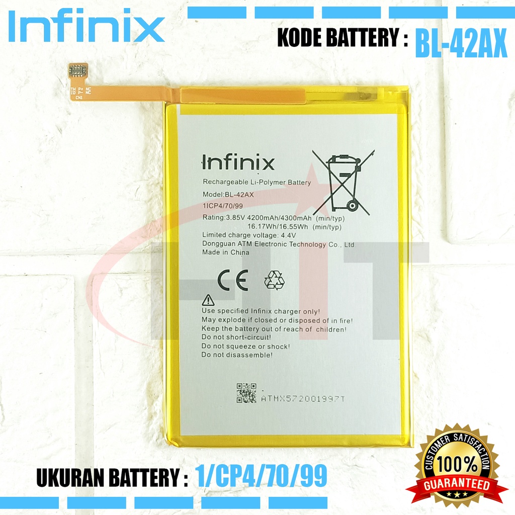 Baterai Battery INFINIX NOTE 4 X572 BL-42AX BL42AX