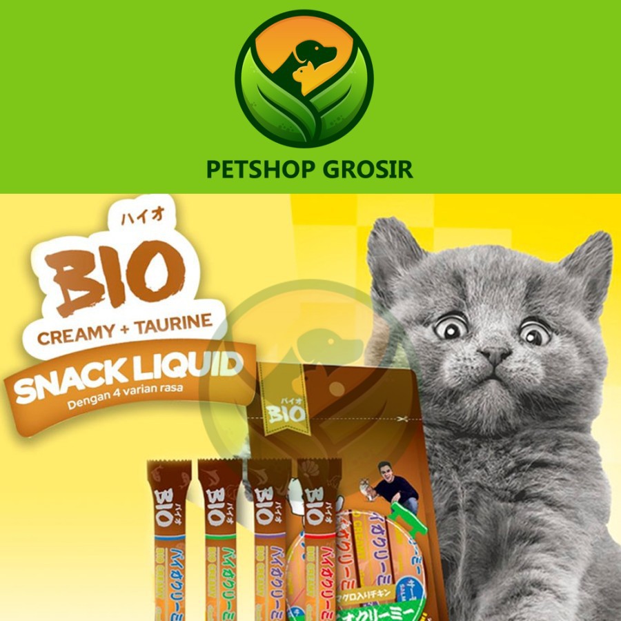 Jual Snack Kucing Bio Creamy Treats All Varian Pcs Shopee Indonesia