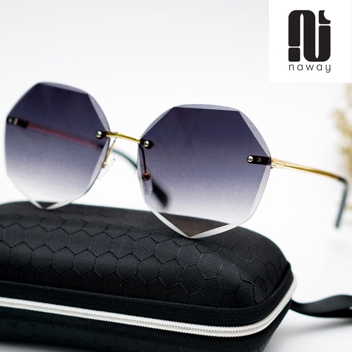 Kacamata Wanita Sunglasses Import Fashion - COKLAT