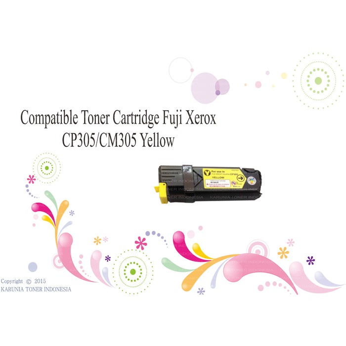 Compatible Toner Cartridge Fuji Xerox CP305/CM305 Cyan Magenta Yellow Black