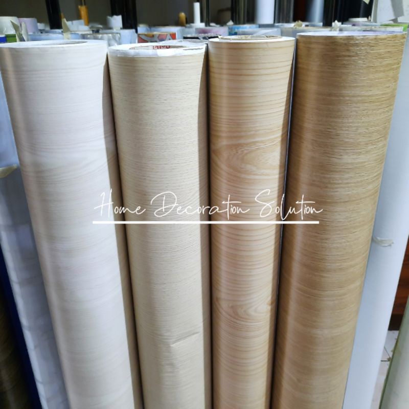 WALL STICKER STIKER MOTIF KAYU UNTUK DINDING LANTAI LEMARI MEJA DAPUR LEBAR 122 CM / WALLPAPER / WAL