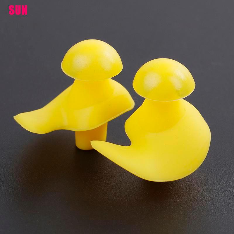 (Bf) Earplug Silikon Lembut Nyaman Anti Bising Reusable Untuk Berenang