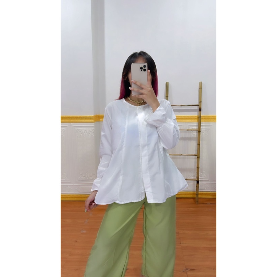 BEFAST - ZRX OOTD Blouse AJELY / CANA BLOUSE / Blouse Wanita Terbaru 2022 / Atasan Blouse Kekinian / Blouse Polos Casual / Fashion Wanita Formal Kerja / Atasan Lengan Panjang / Blouse Wanita Modis