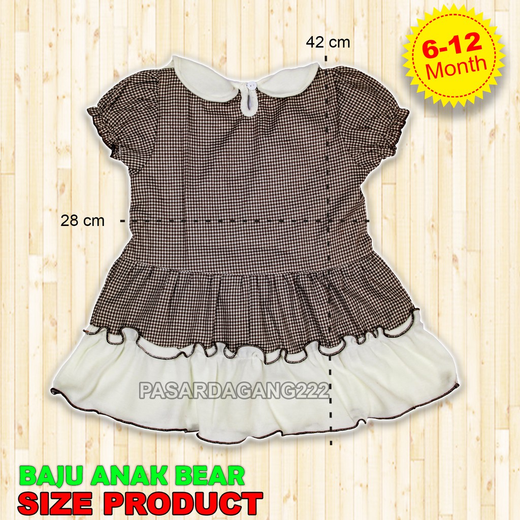 baju anak dress bear