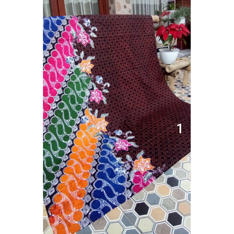 Kain Batik Cap Pekalongan / Kain Batik Cap Coklat