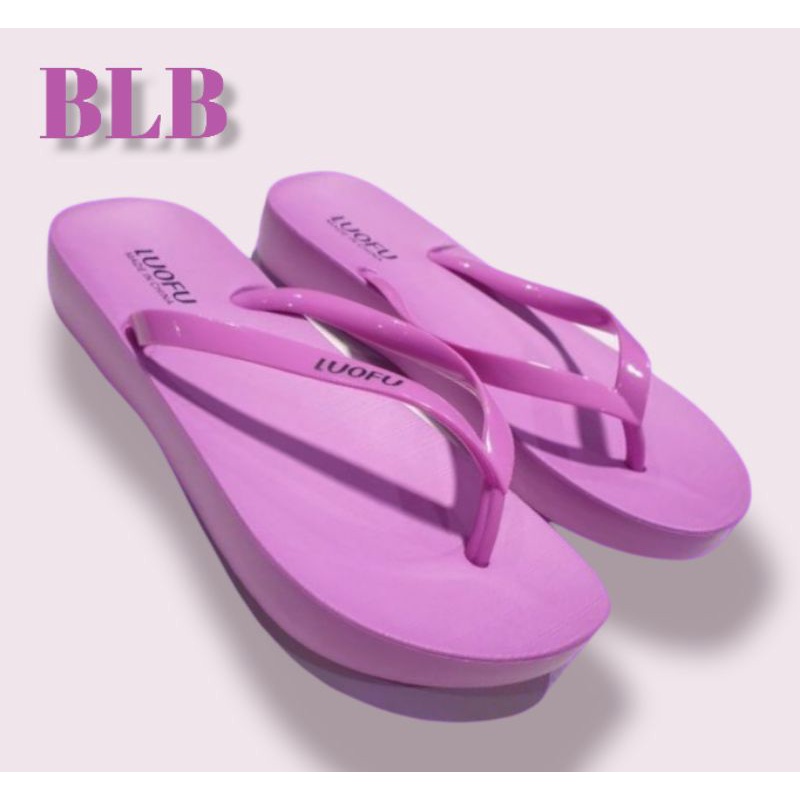 Sandal wanita import Jepit Karet Jelly Wanita Luofu