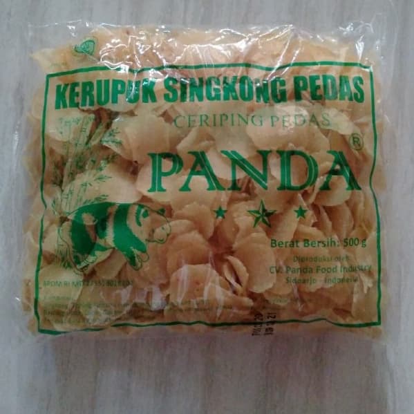

TERBARU PANDA Kerupuk Singkong Pedas / Ceriping Pedas Mentah 500gram