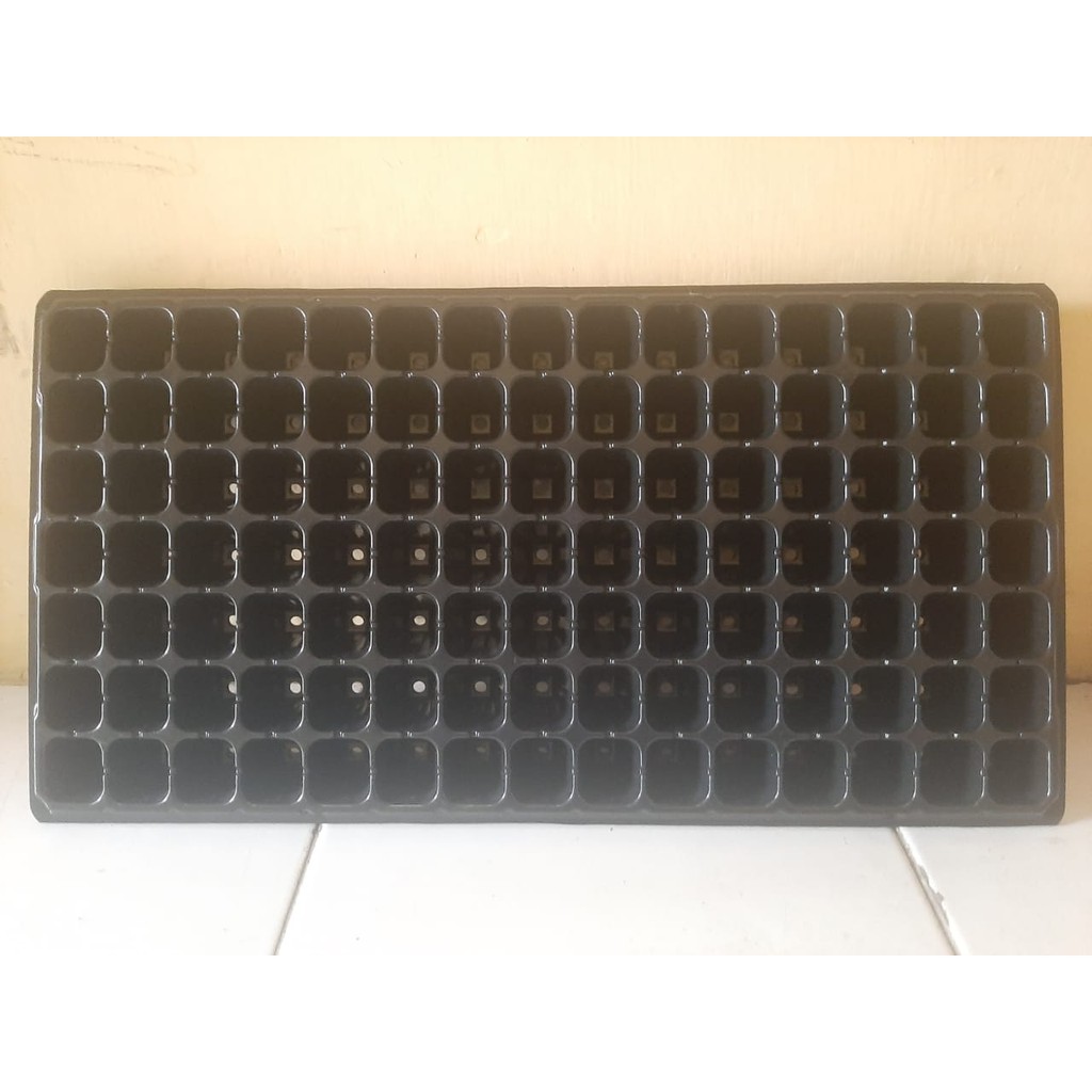 Pot tray semai benih dan bibit 50 72 105 lubang dan nampan pot tray semai