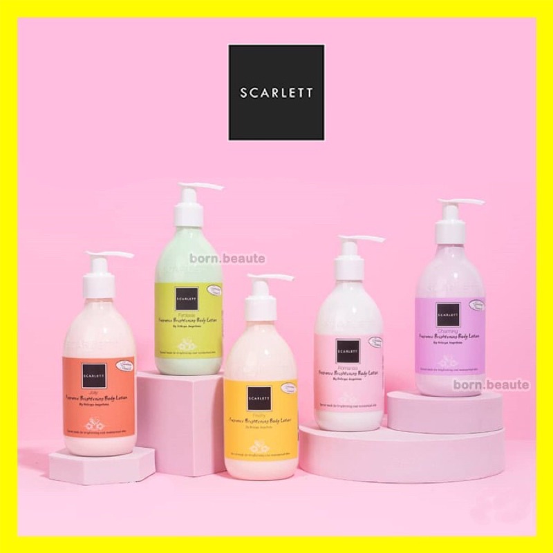 SCARLETT WHITENING Body Lotion Original Hand Body Brightening Romansa Charming Fantasia Freshy Jolly
