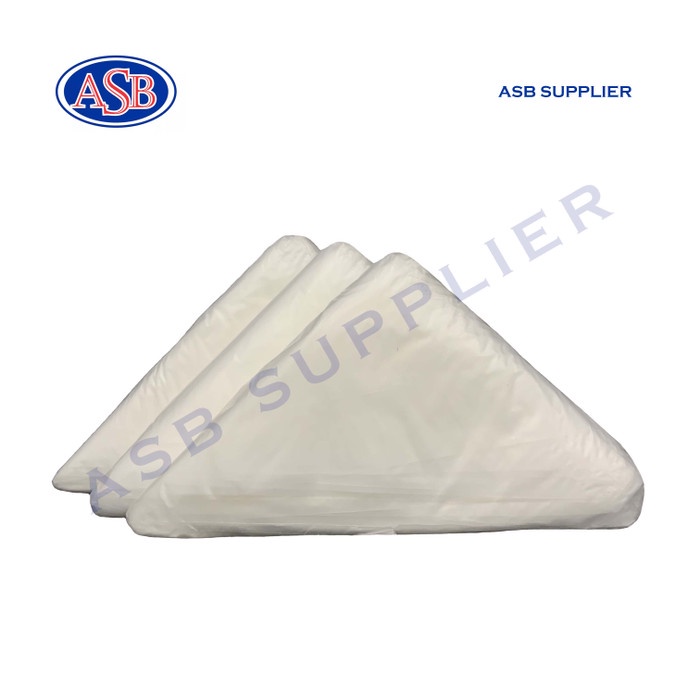

KUE-PENGHIAS-ALAT- PLASTIK SEGITIGA / PIPING BAG KECIL UKURAN 24 CM X 24 CM (100 PCS) -ALAT-