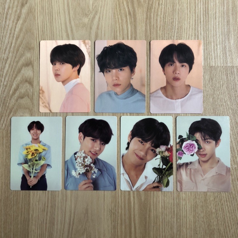 UNOFFICIAL MINI PHOTOCARD BTS LOVE YOURSELF TOUR MD JIMIN SUGA JIN JUNGKOOK V RM & MAP OF THE SOUL: 