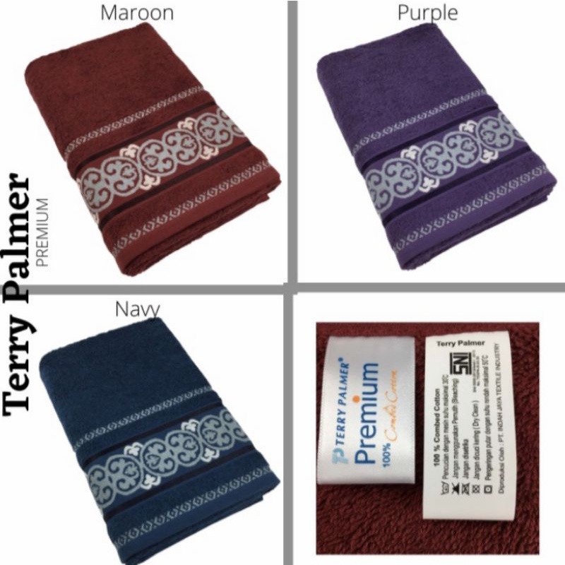 Handuk bordir CUSTOM / TERRY PALMER / Handuk Tanggung 50x100