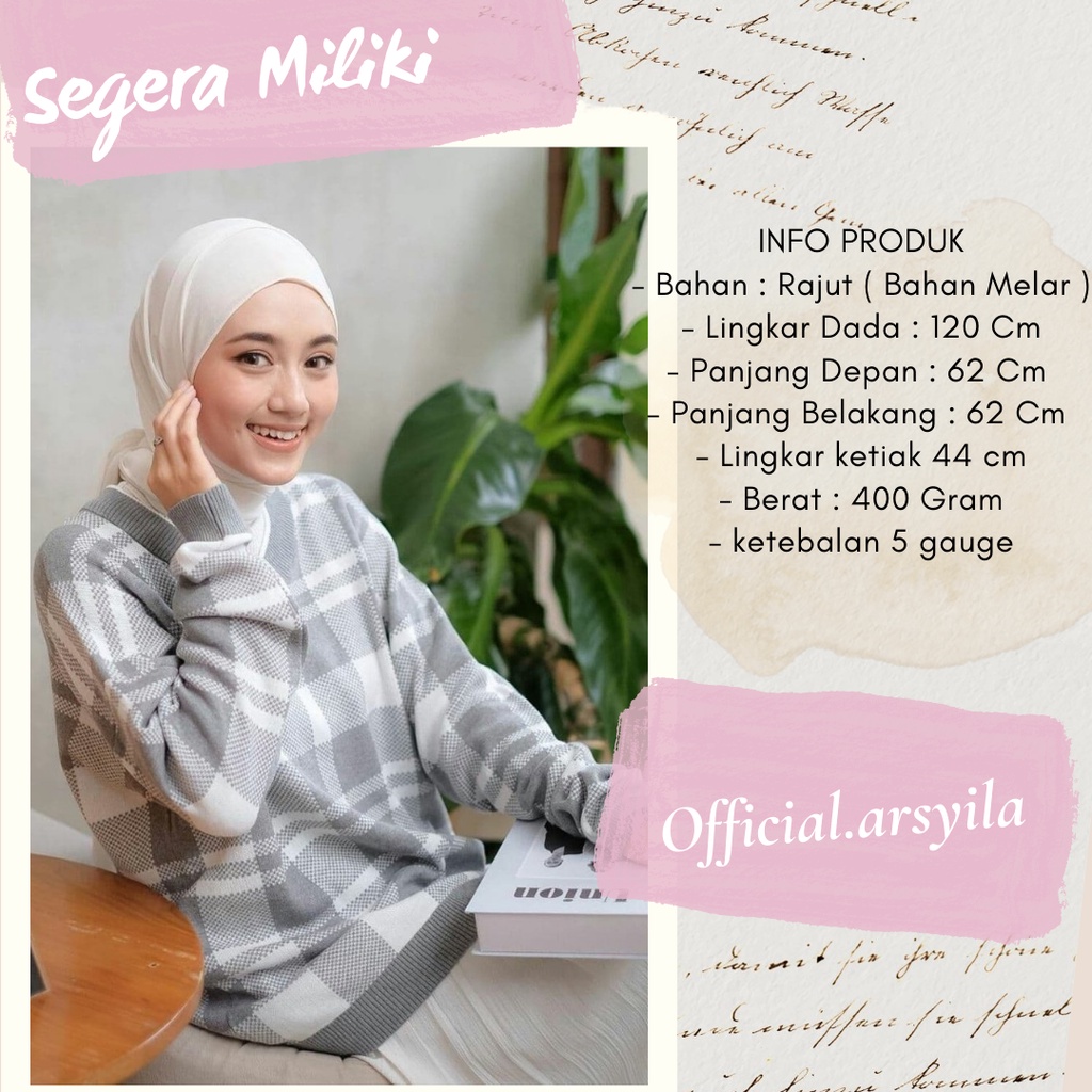 Sweater Rajut Wanita Kualitas Premium Cardigan Rajut Wanita Bahan Rajut Tebal OVERSIZE MUAT SAMPAI X