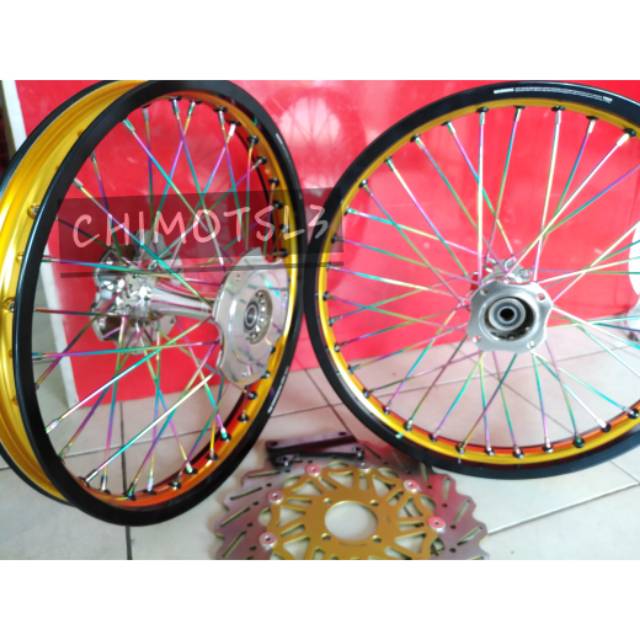 Velg TDR ninja 250 Fi ninja 250 mono Z250 ring 17 plus cakram depan