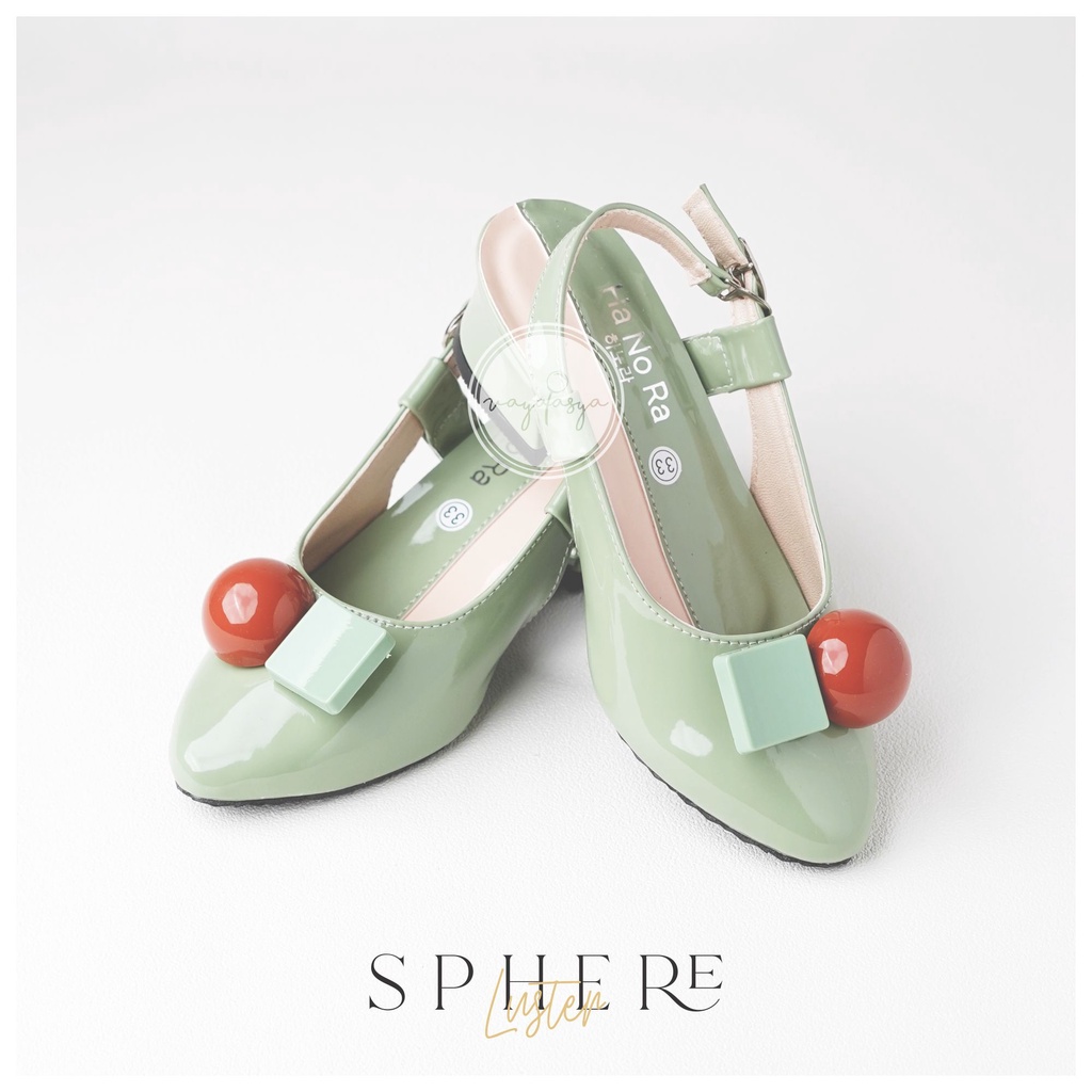 Vayatasya Ha No Ra | Sphere luster Slip On Tali Anak Perempuan | Sandal Sepatu Modern Futuristic