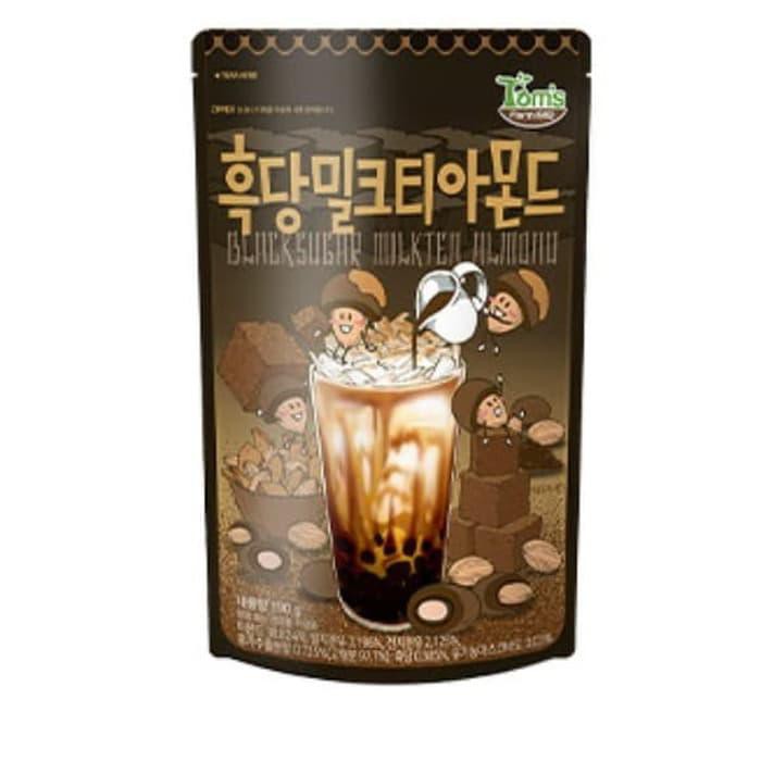 

NEW BLACKSUGAR MILKTEA ALMOND KOREA 190GRAM - TOM'S FARM PALING MURAH