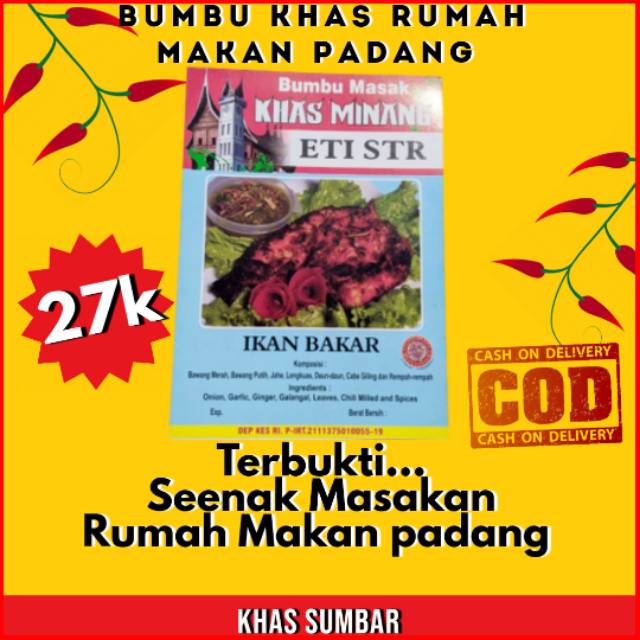 

Bumbu Ikan Bakar 250gram Khas Minang Bukittinggi Asli Padang Sumatera Barat COD