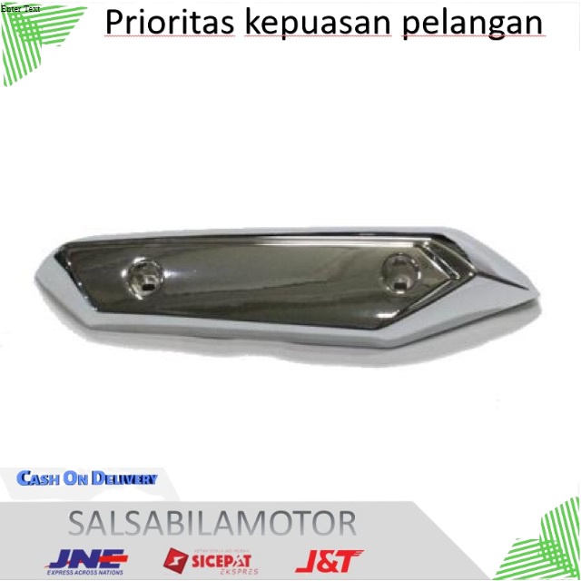 Cover Knalpot beat FI  / Tutup Knalpot / Pelindung Knalpot Beat FI Chrome aksesoris variasi sparepar