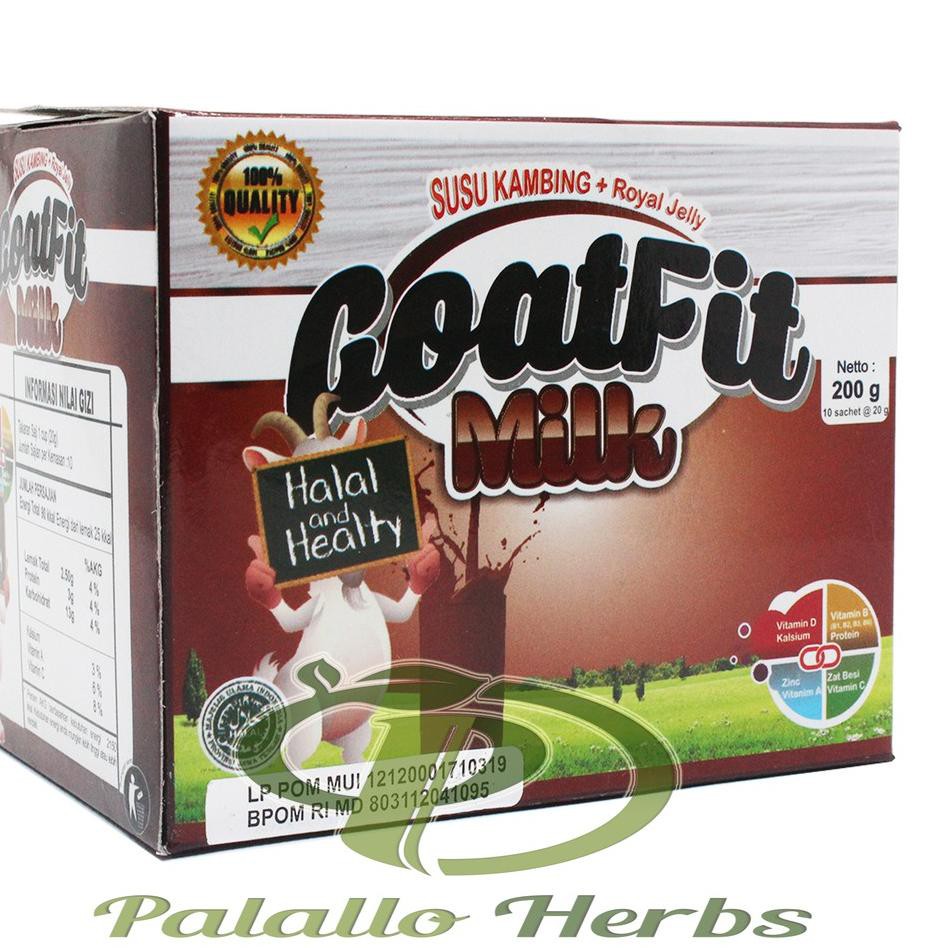 

PR0M0 1.1 Susu Kambing Etawa GOATFIT COKLAT SACHET ISI 10 Sachet/ GoatFiT MILK
